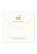 Cool and Interesting CAI Gold Mini Letter Initial Necklace