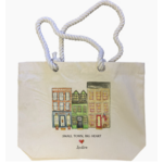 French Graffiti Small Town Big Heart Oxford Tote Bag