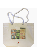 French Graffiti Small Town Big Heart Oxford Tote Bag