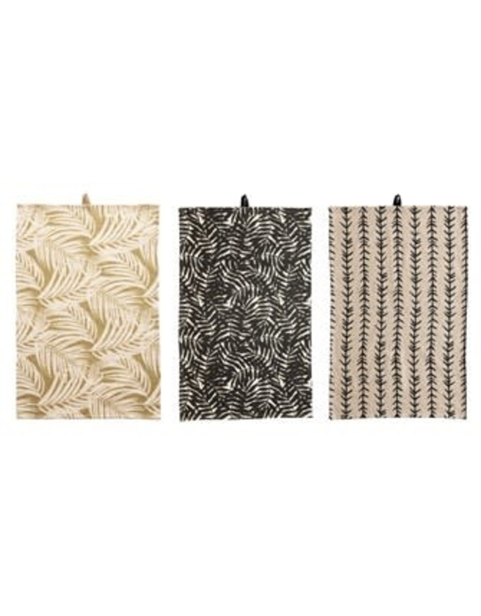 Creative Co-Op Cotton Tea Towels, 3 Styles