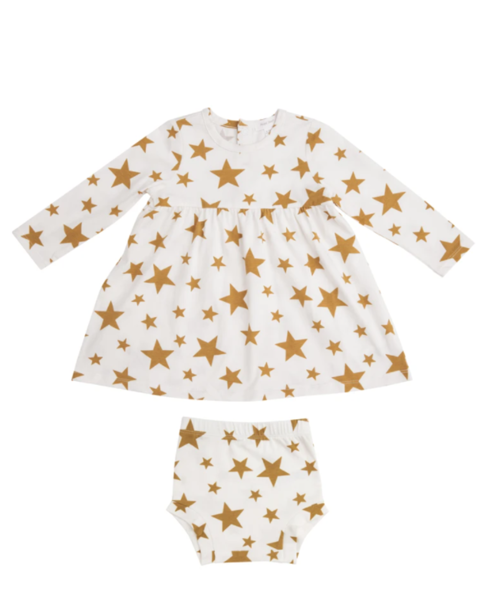 Honey Stars Dress and Diaper Cover, 3-6 month