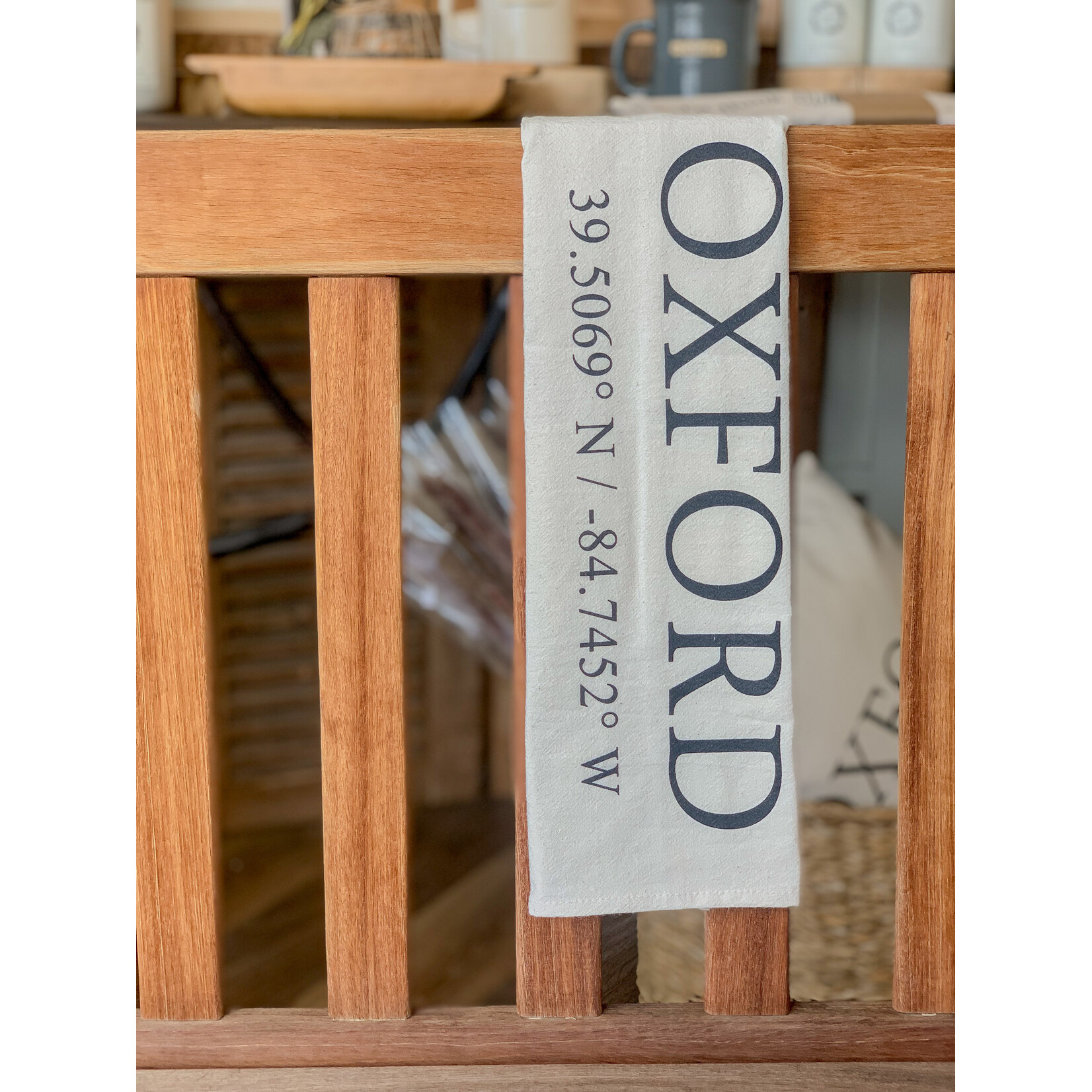 Eric and Christopher Tea Towel, Oxford Coordinates