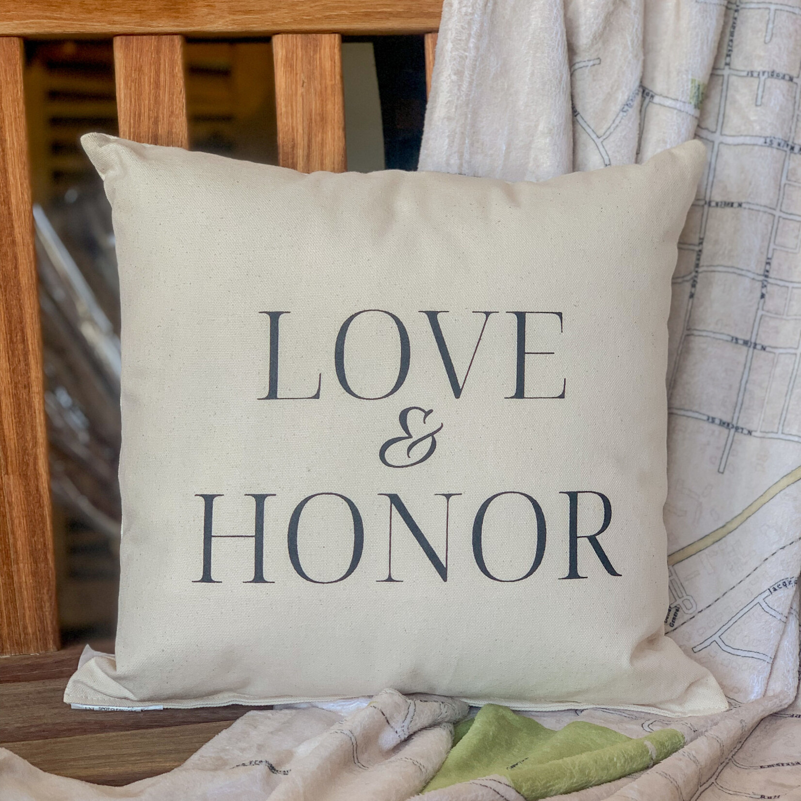 Eric and Christopher Love & Honor Pillow, medium