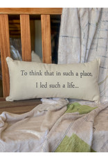 Eric and Christopher To think that in such a place Pillow, small