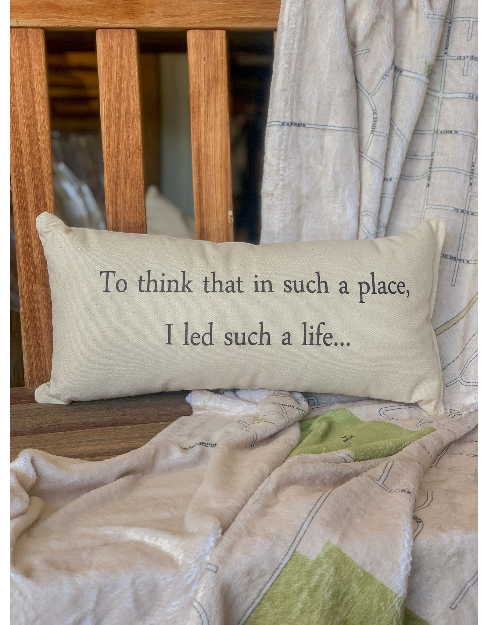 Eric and Christopher To think that in such a place Pillow, small