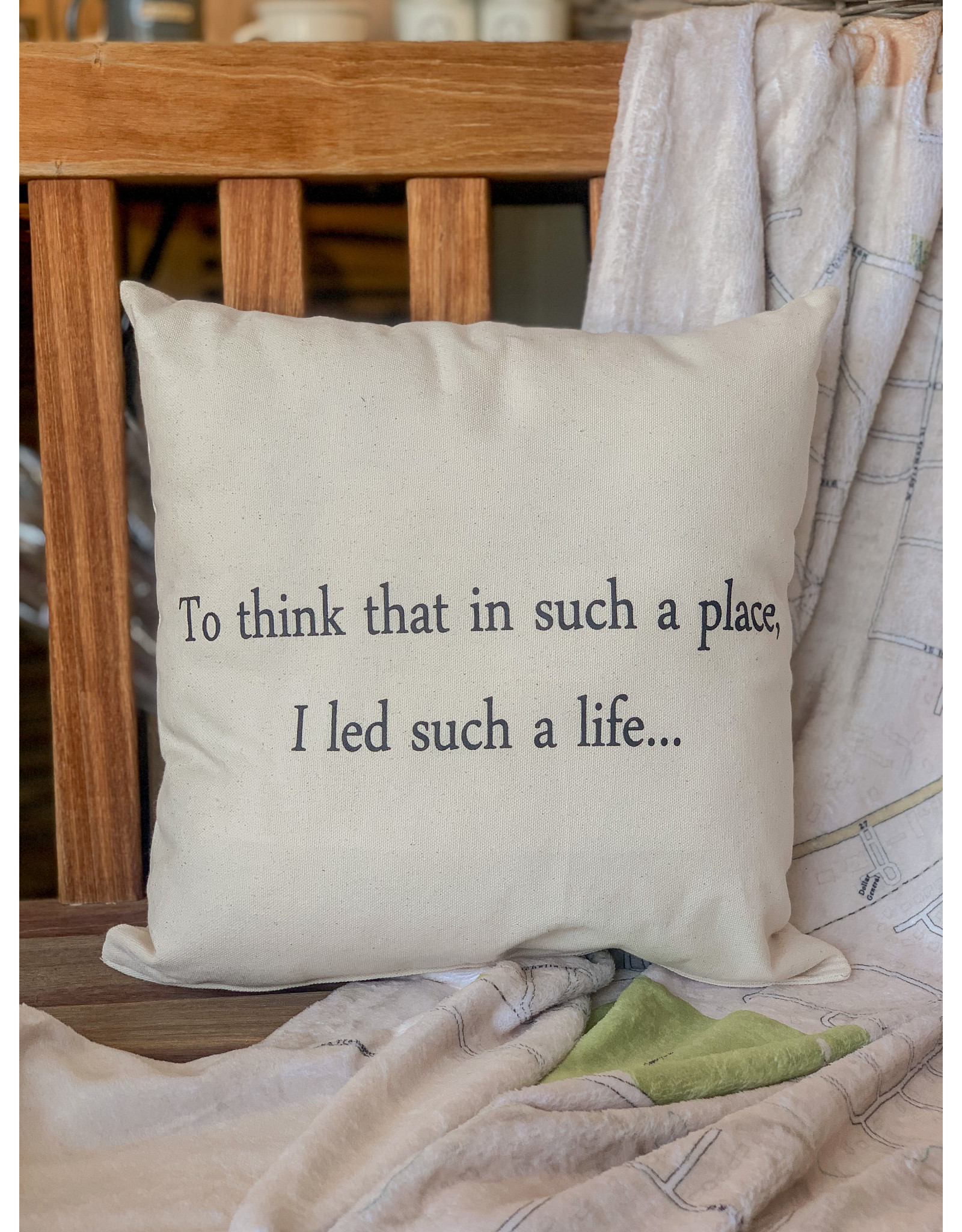 Eric and Christopher To think that in such a place Pillow, medium