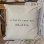 Eric and Christopher To think that in such a place Pillow, large