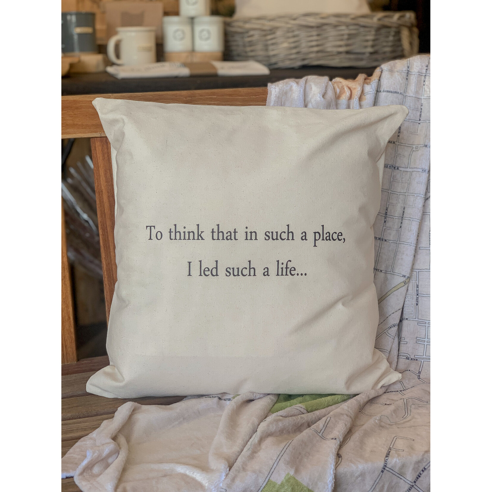 Eric and Christopher To think that in such a place Pillow, large