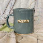Mud Love Banded Oxford Mug, Grey