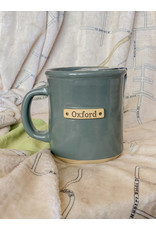 Mud Love Banded Oxford Mug, Grey