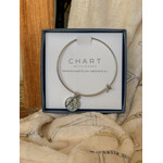 Chart Metalworks Chart Expandable Bangle with Oxford Pewter Charm