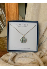 Chart Metalworks Chart Necklace with 5/8" Oxford Map Charm