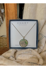 Chart Metalworks Chart Oxford/Miami Map 1" Charm Necklace