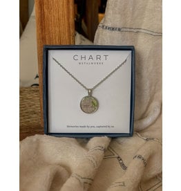 Chart Metalworks Chart Necklace with 5/8" Oxford/Miami Map Charm