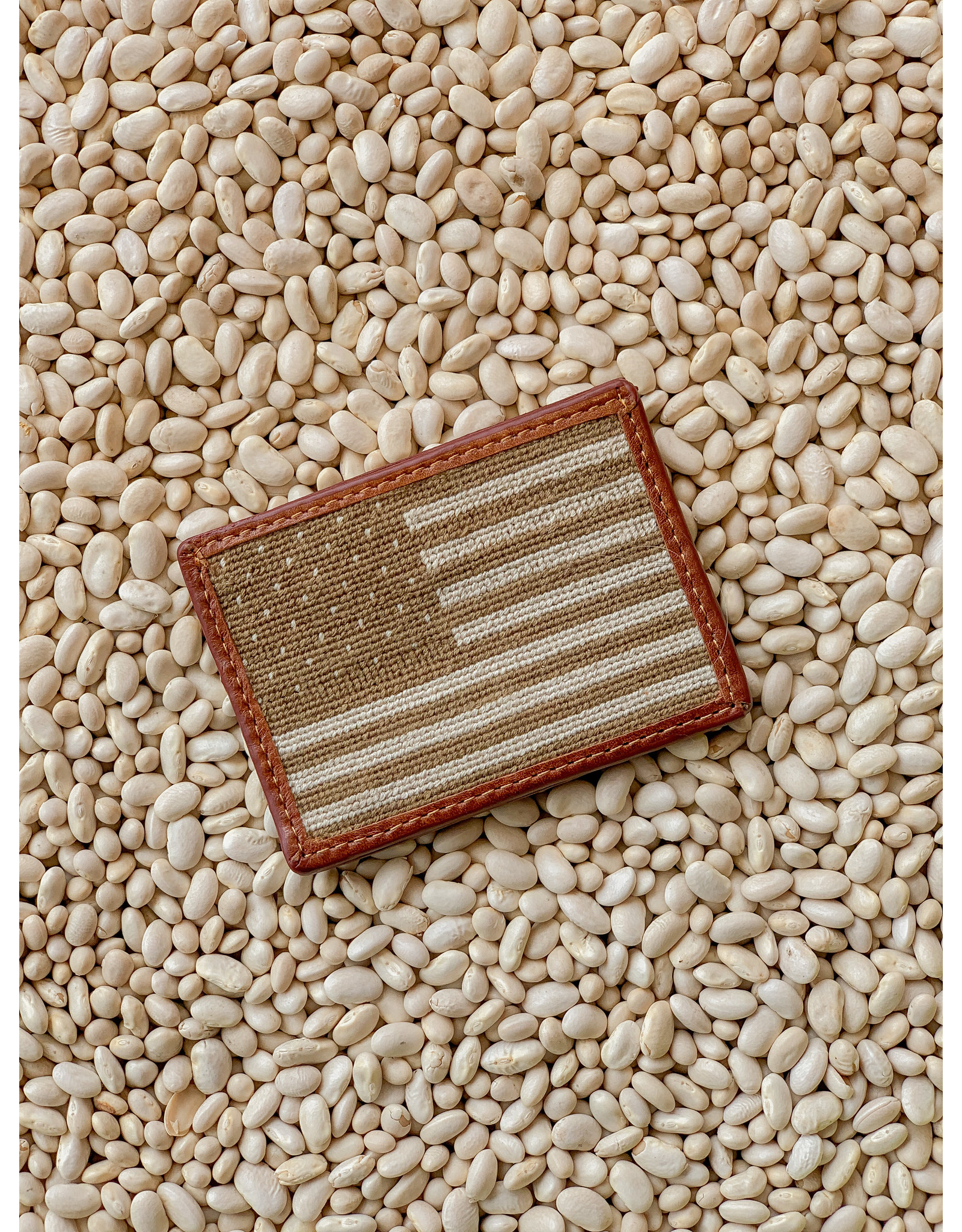 Smathers & Branson S&B Needlepoint Card Wallet, Armed Forces Flag