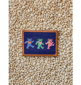 Smathers & Branson S&B Needlepoint Card Wallet, Dancing Bears