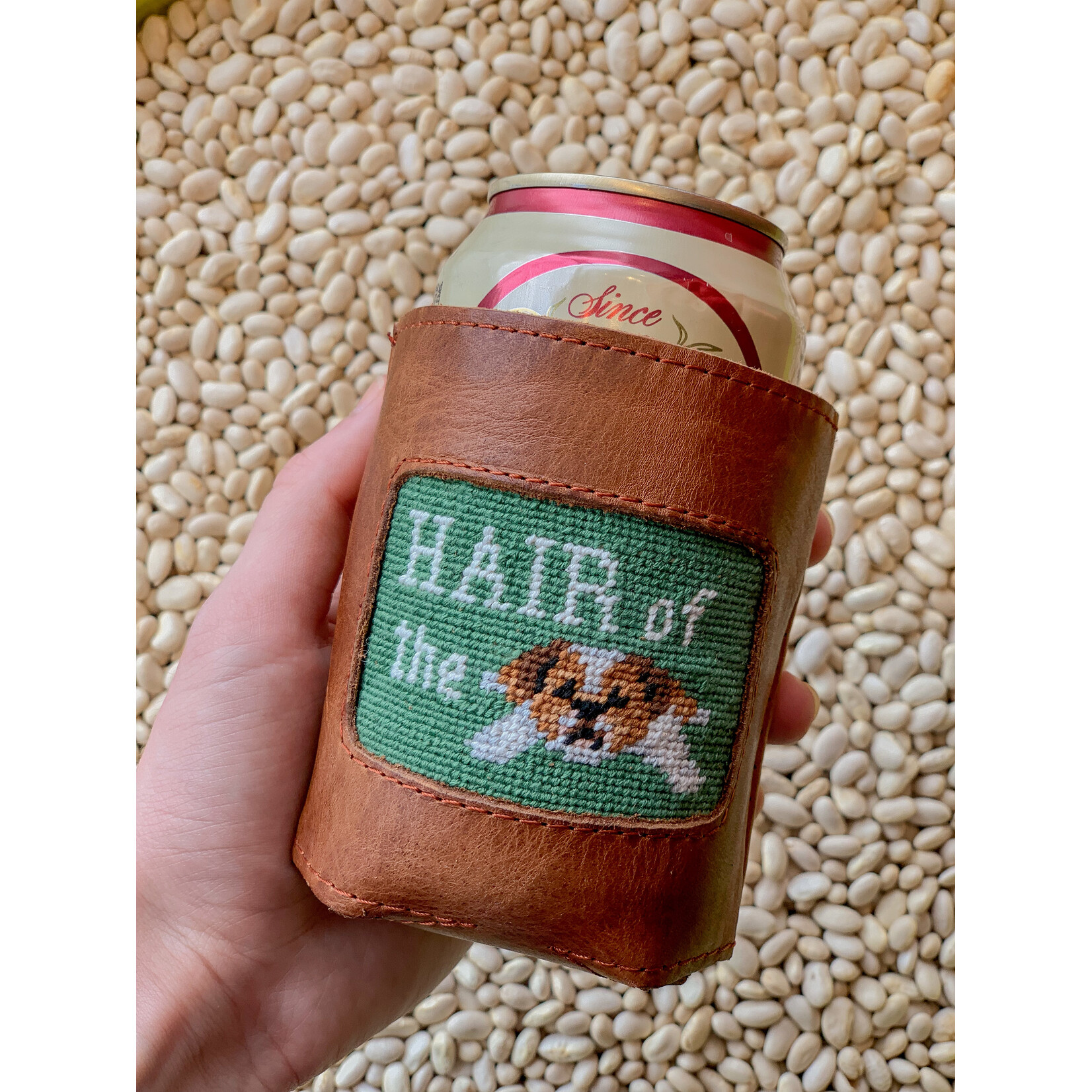 Smathers & Branson S&B Needlepoint Can Cooler, Hair of the Dog