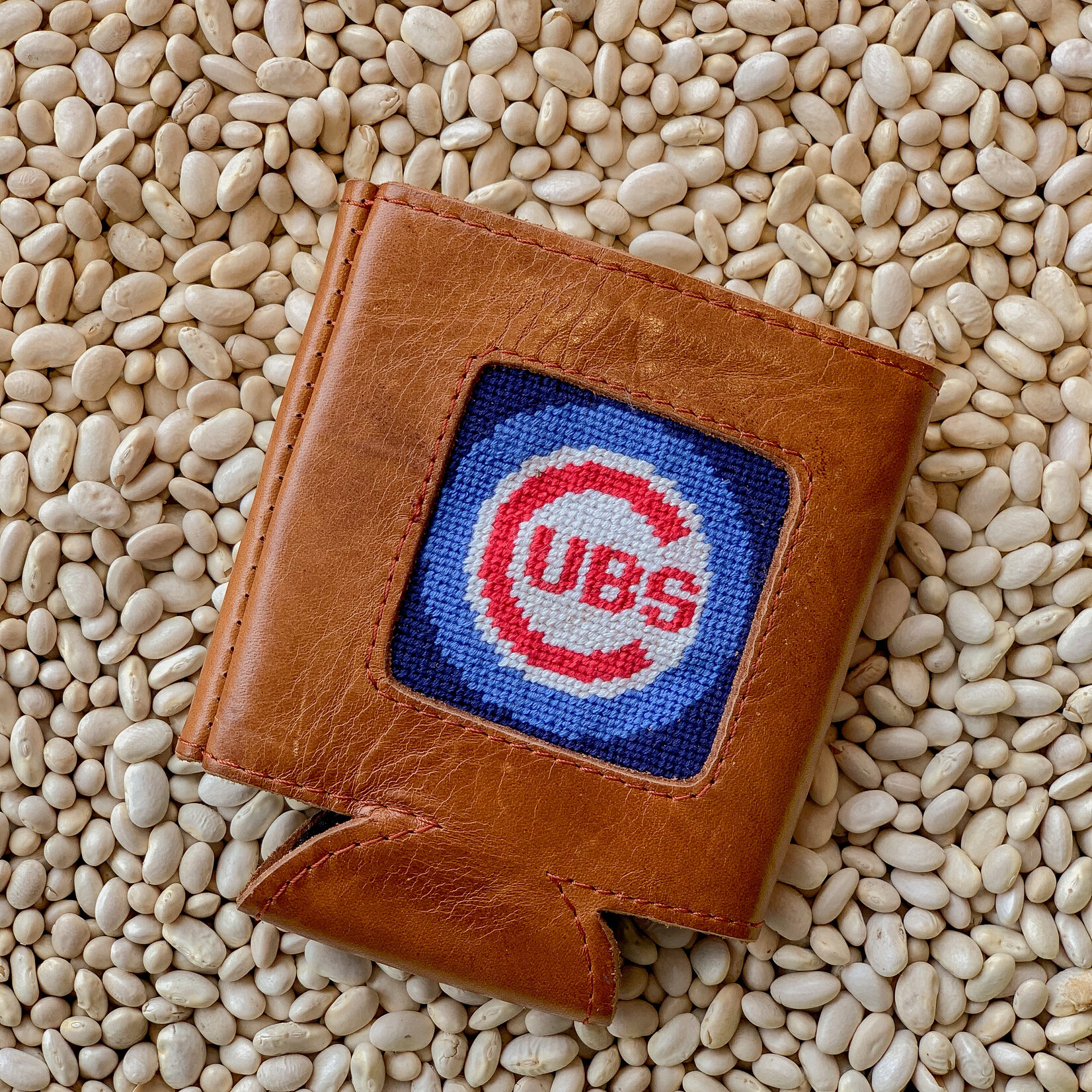 Smathers & Branson S&B Needlepoint Can Cooler, Chicago Cubs