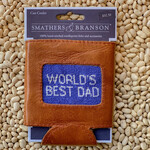 Smathers & Branson S&B Needlepoint Can Cooler, World's Best Dad (royal)