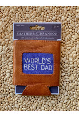 Smathers & Branson S&B Needlepoint Can Cooler, World's Best Dad (royal)