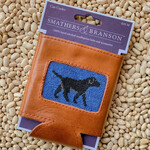 Smathers & Branson S&B Needlepoint Can Cooler, Black Lab (blueberry)