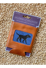 Smathers & Branson S&B Needlepoint Can Cooler, Black Lab (blueberry)