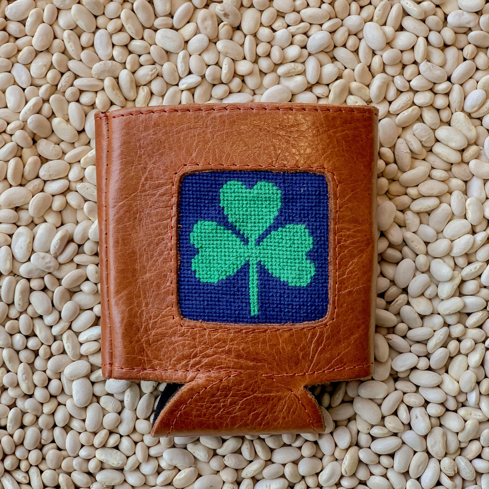 Smathers & Branson S&B Needlepoint Can Cooler, Shamrock