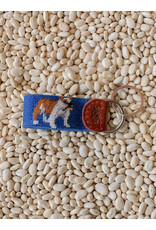 Smathers & Branson S&B Needlepoint Key Fob, Bulldog