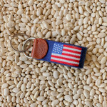 Smathers & Branson S&B Needlepoint Key Fob, American Flag
