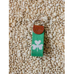 Smathers & Branson S&B Needlepoint Key Fob, Shamrock, Kelly Green
