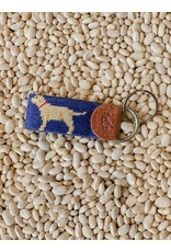 Chocolate Lab Needlepoint Key Fob