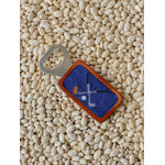 Smathers & Branson S&B Needlepoint Bottle Opener, Cross Clubs (classic navy)