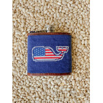 Smathers & Branson American Whale Needlepoint Flask