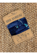 Natural LIfe Boho Bandeau Turquoise/Navy Tie-Dye