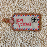 Smathers & Branson S&B Luggage Tag, Bon Voyage, light khaki