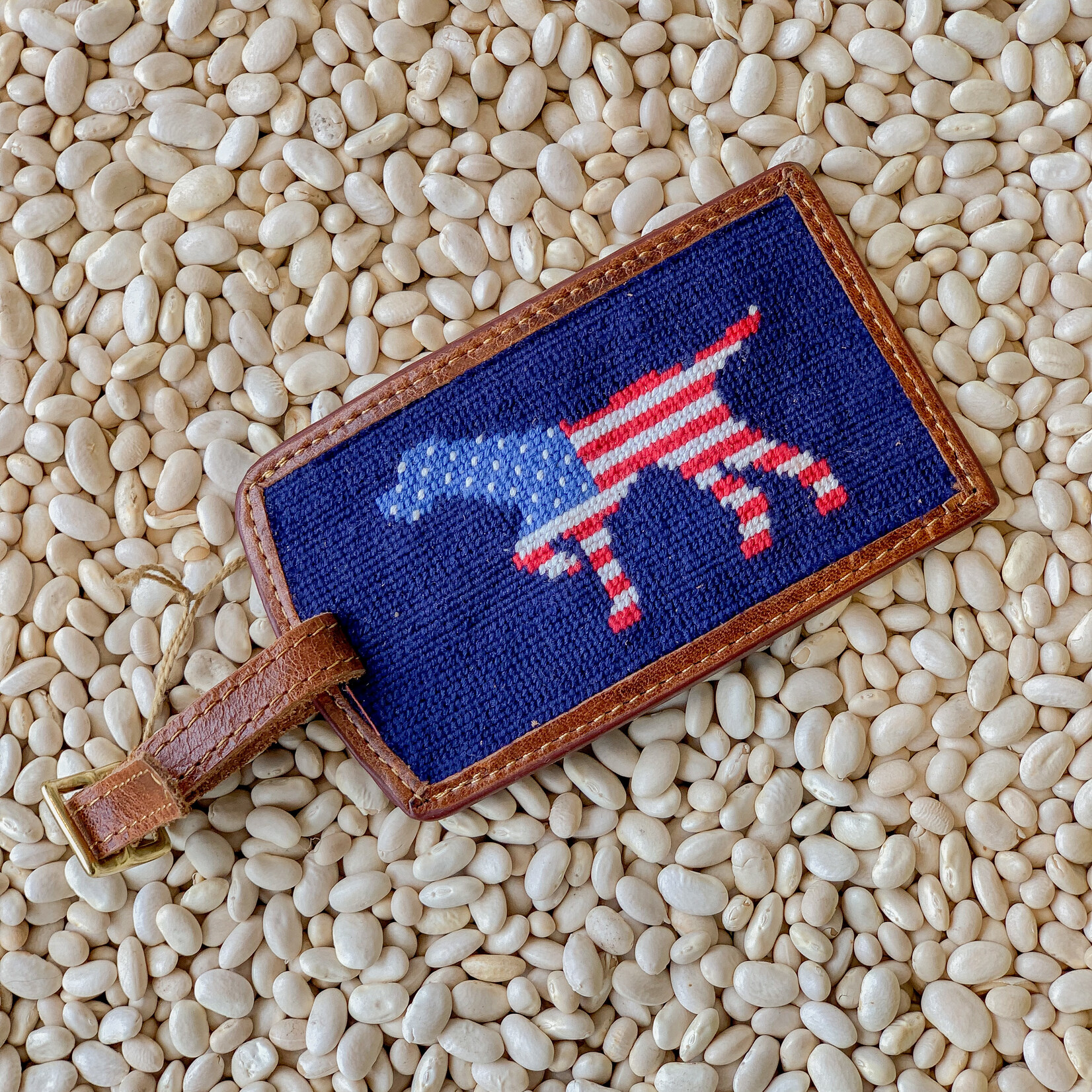 Smathers & Branson S&B Luggage Tag, Patriotic Dog on Point