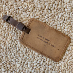 Sugarboo & Co Leather Luggage tag, Life is Short