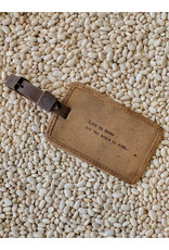 Sugarboo & Co Leather Luggage tag, Life is Short