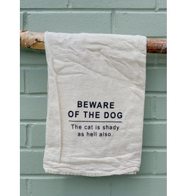 Ellembee Home Flour Sack Towel, Beware of the Dog