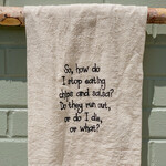 Flour Sack Towel, Chips and Salsa