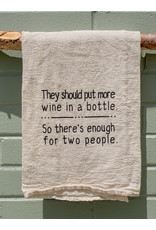 Ellembee Home Flour Sack Towel, More Wine in a Bottle