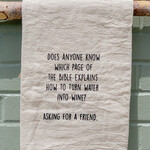 Flour Sack Towel, Water Into Wine
