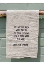 Ellembee Home Flour Sack Towel, Water Into Wine