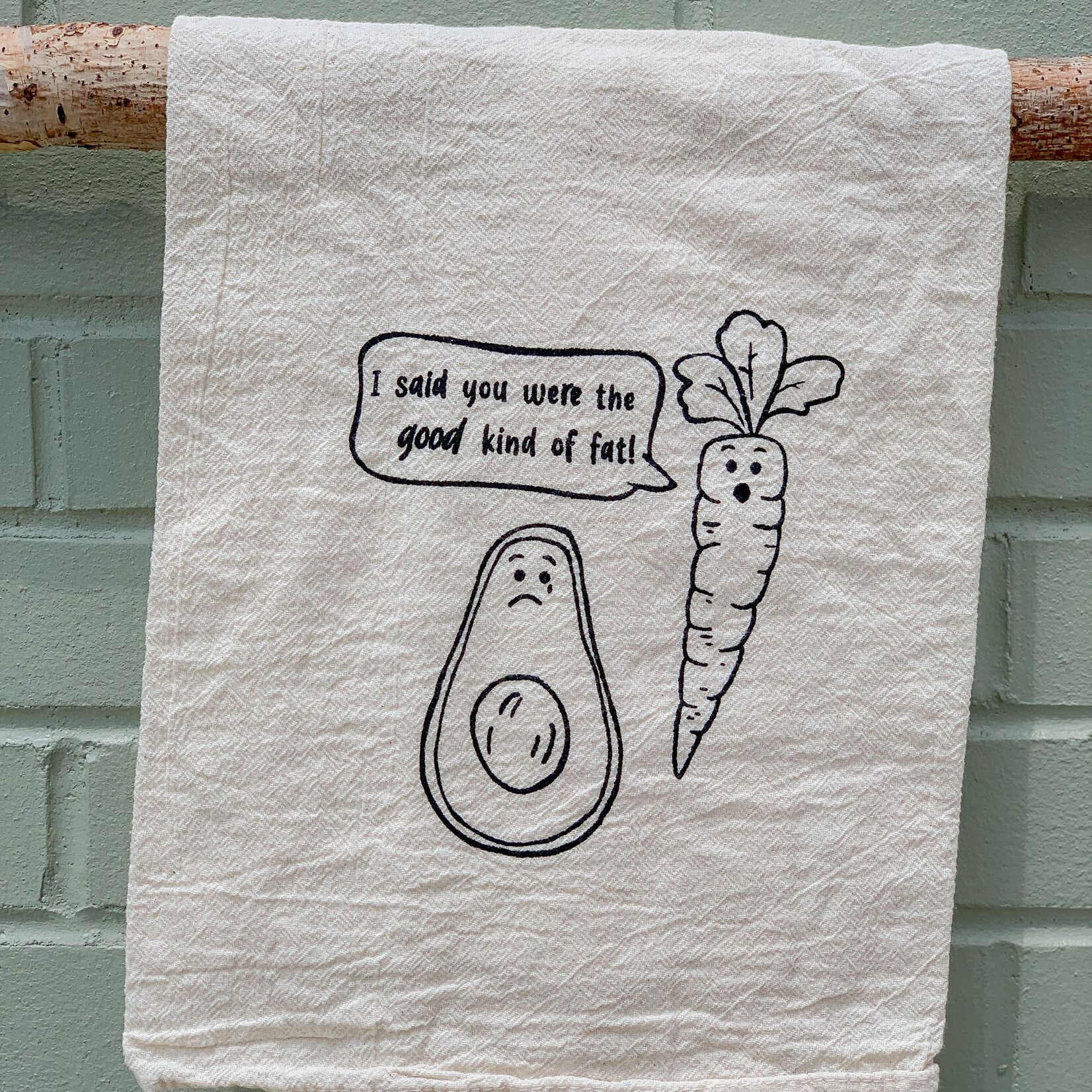 Ellembee Home Flour Sack Towel, Good Fat