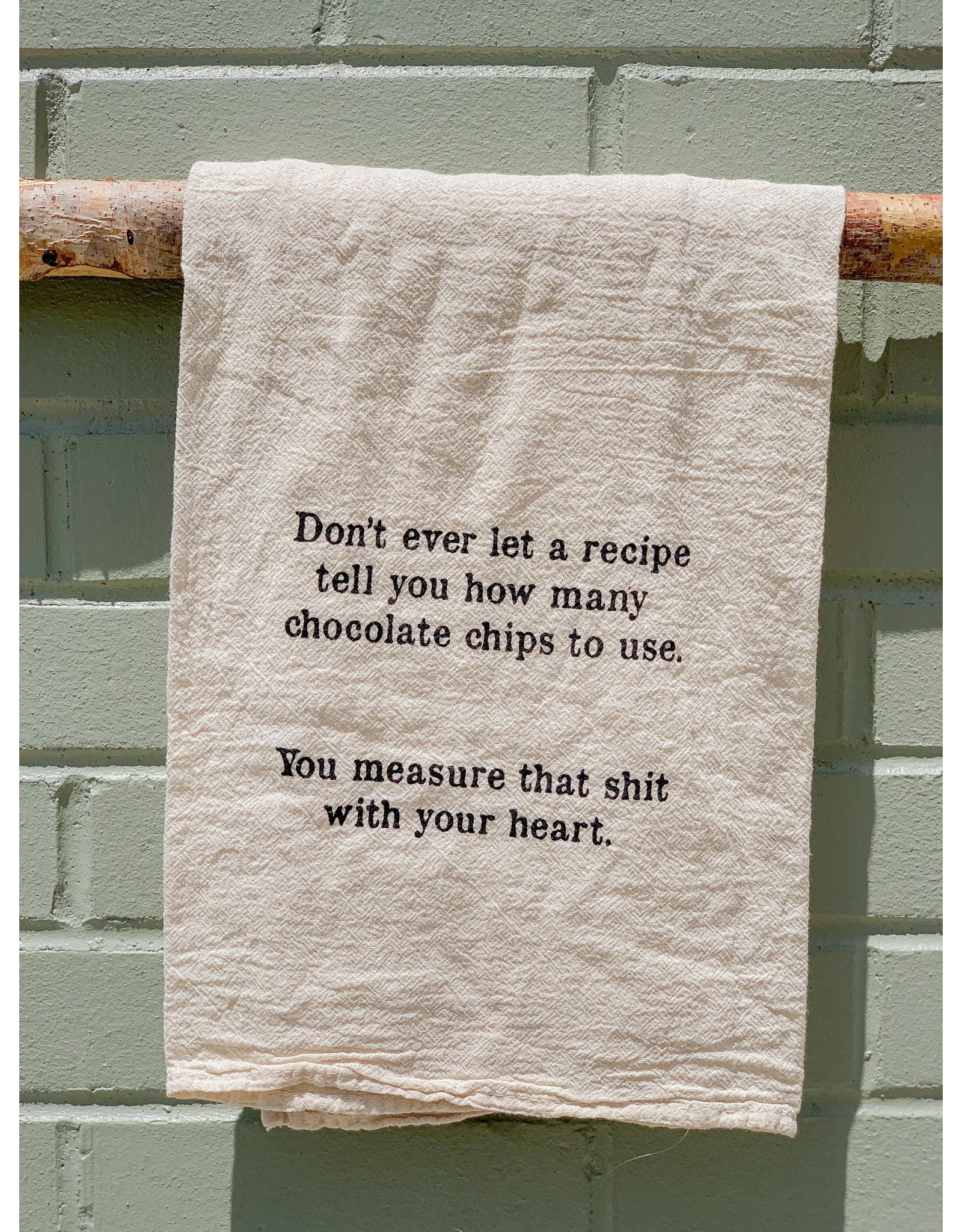 Ellembee Home Flour Sack Towel, Measure That Shit