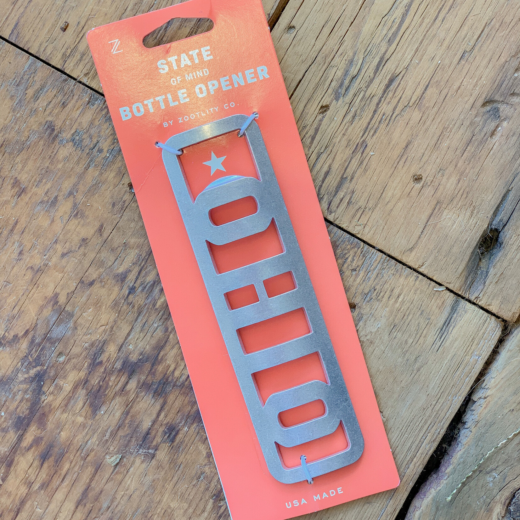Zootility Tools Ohio Name Bottle Opener