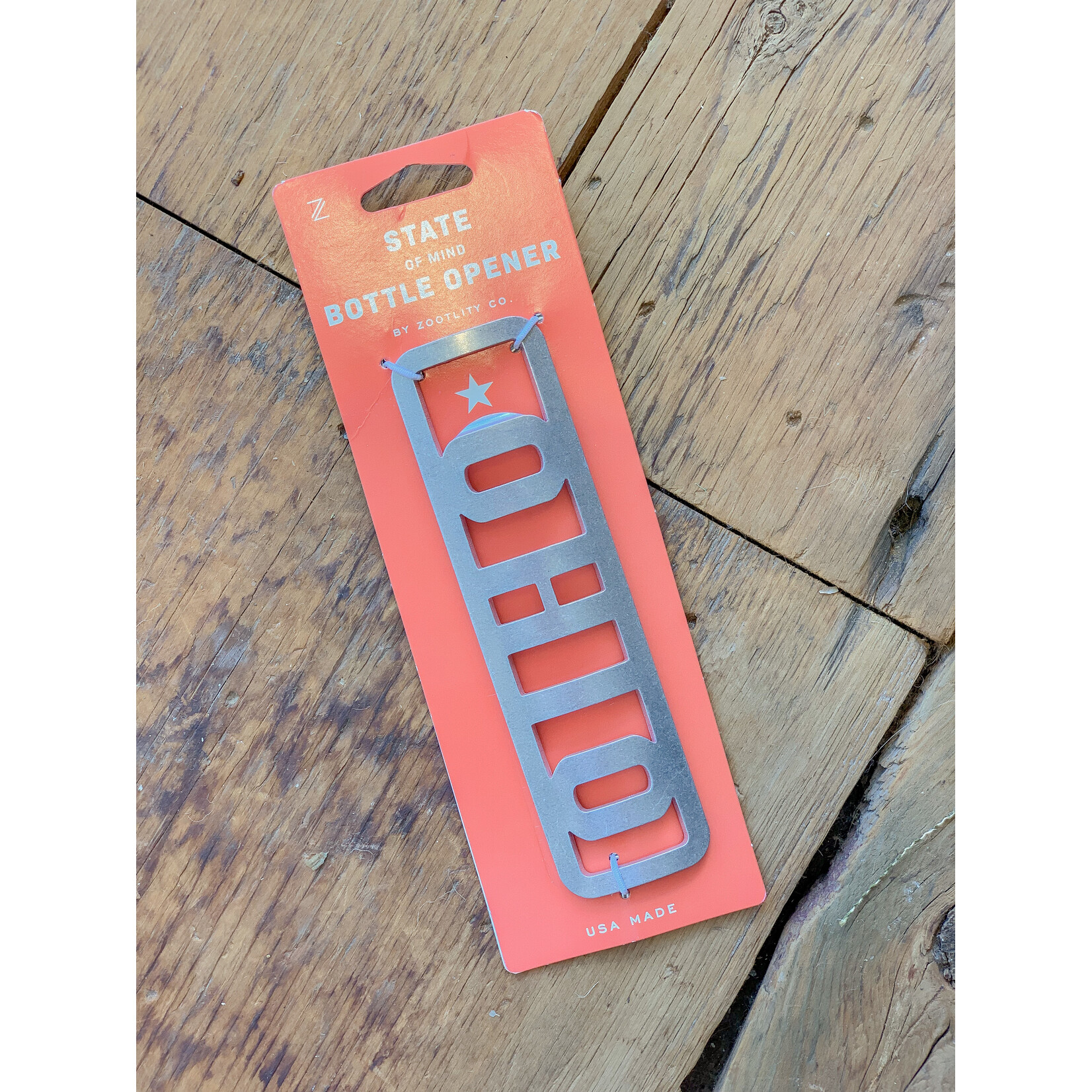 Zootility Tools Ohio Name Bottle Opener