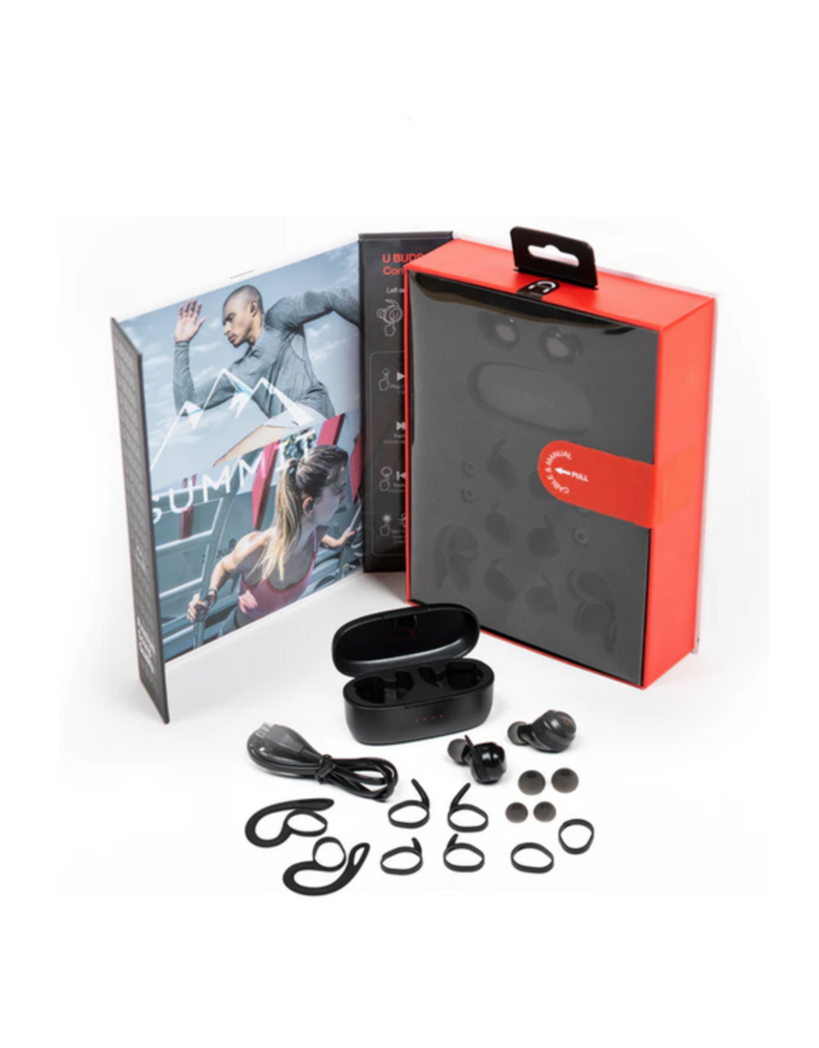 Fashionit U Buds Wireless Earbuds, summit black