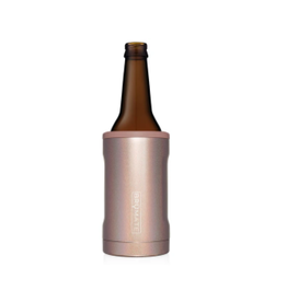 Brumate Hopsulator Insulated Bottle Cooler, glitter rose gold