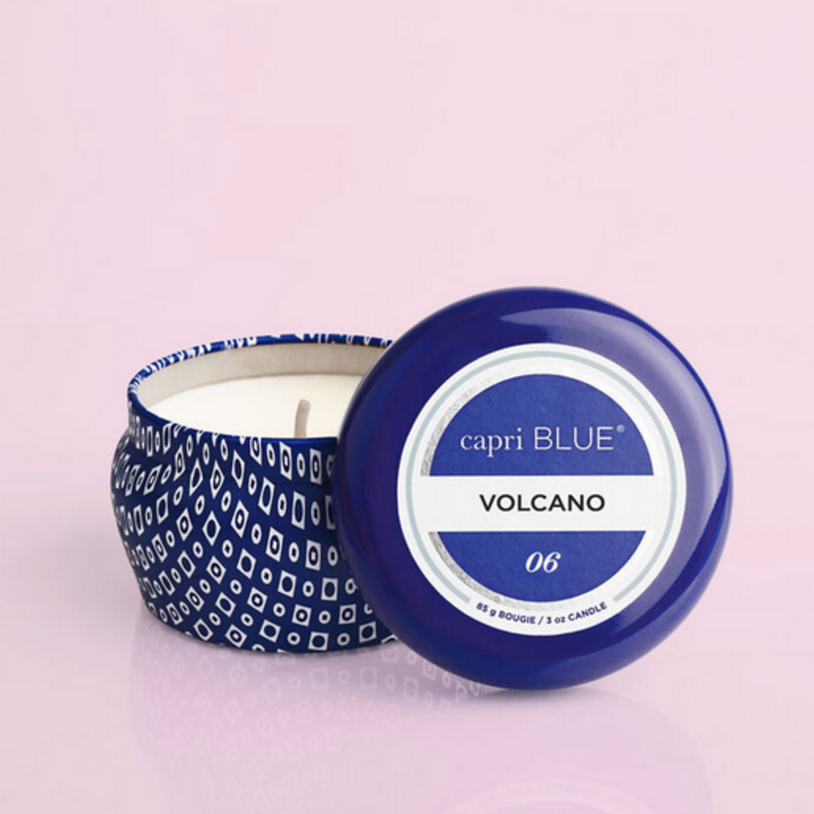 Capri Blue Blue Printed Mini Tin, Volcano, 3 oz.